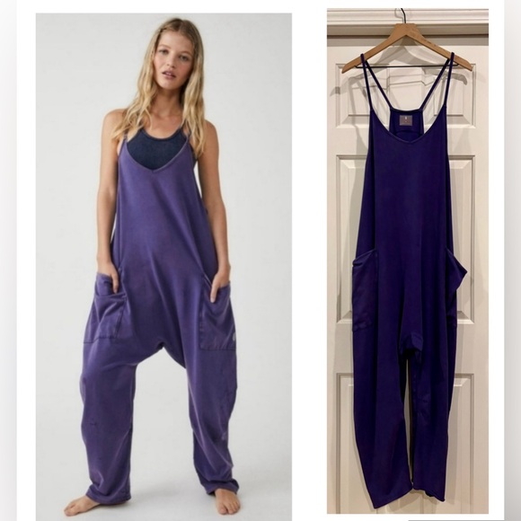 Free People FP Movement Hot Shot Onesie | Nightwatch / Twilight | XL | VGUC - Picture 1 of 14
